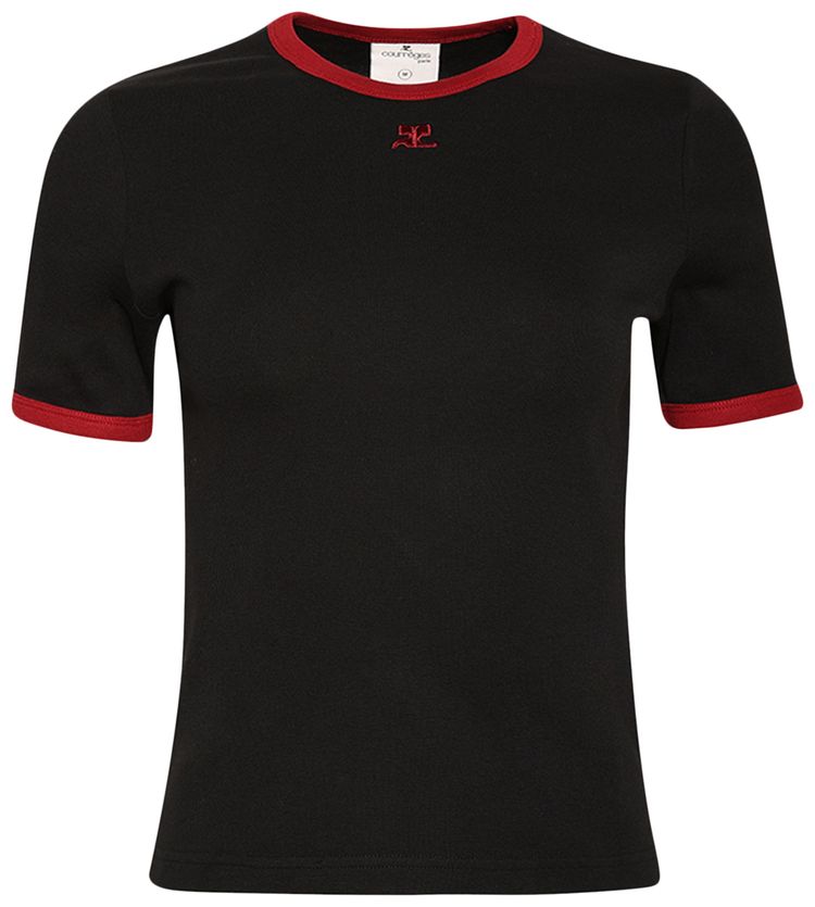 

Футболка Courrèges Heritage Crewneck T-Shirt 'Black/Ruby', черный