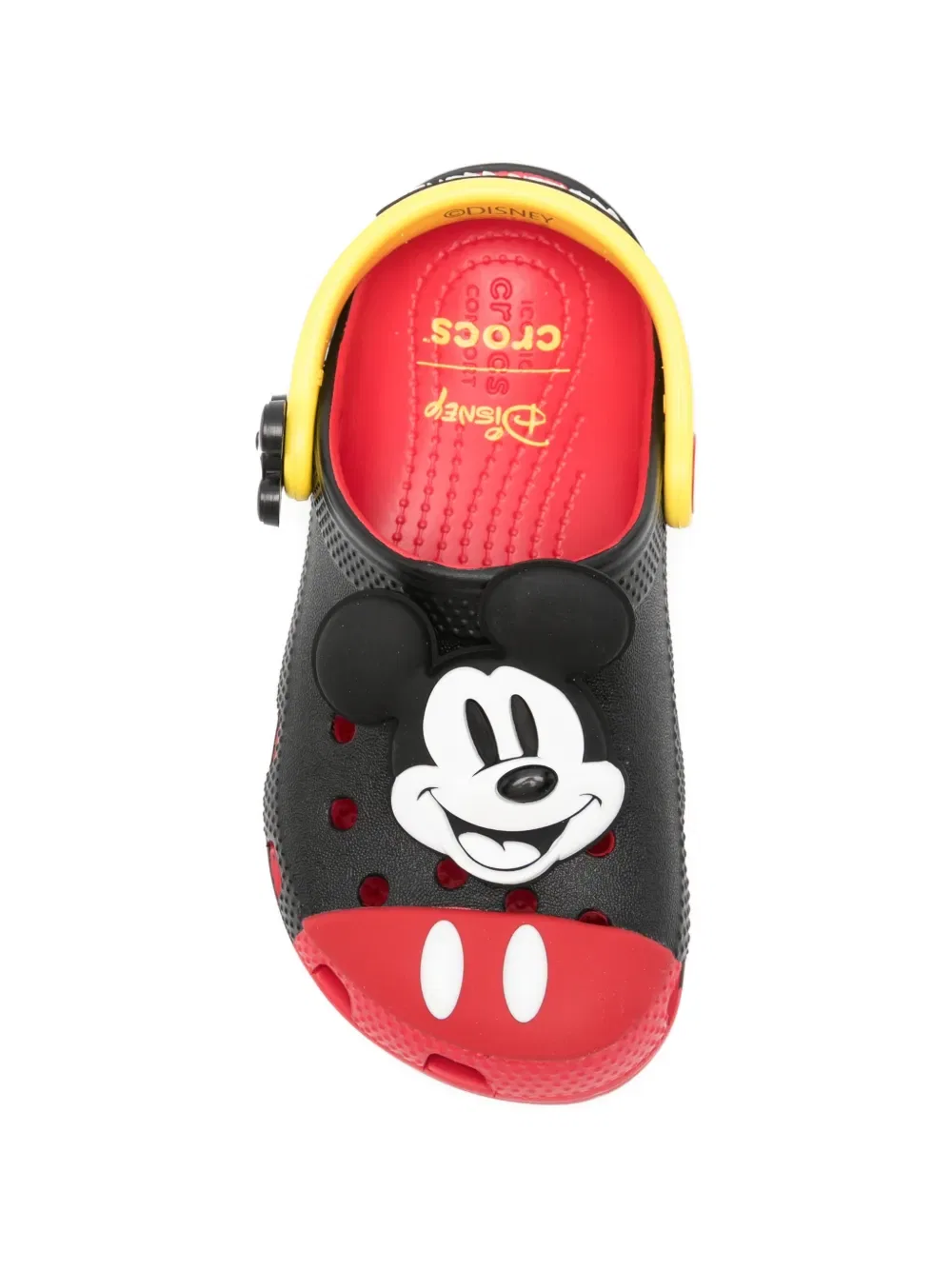 Тапочки с аппликацией в виде Микки Мауса Crocs Kids, черный — фото 3