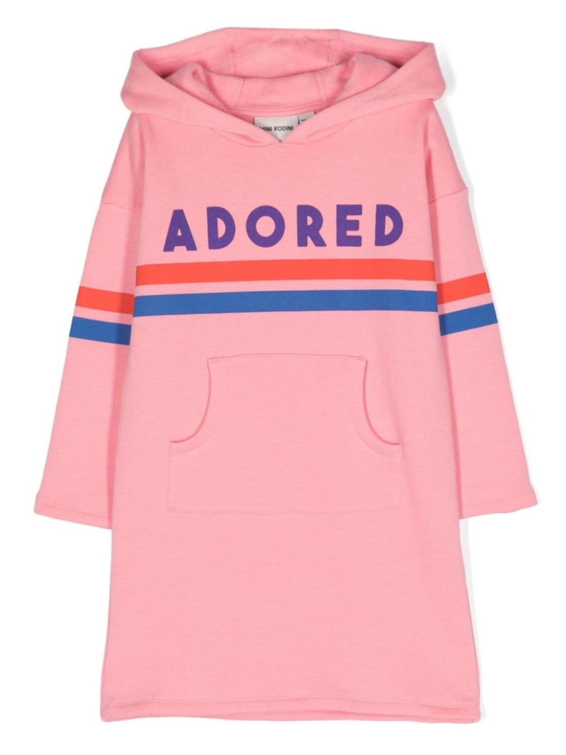 

Mini Rodini платье Adored с капюшоном, розовый