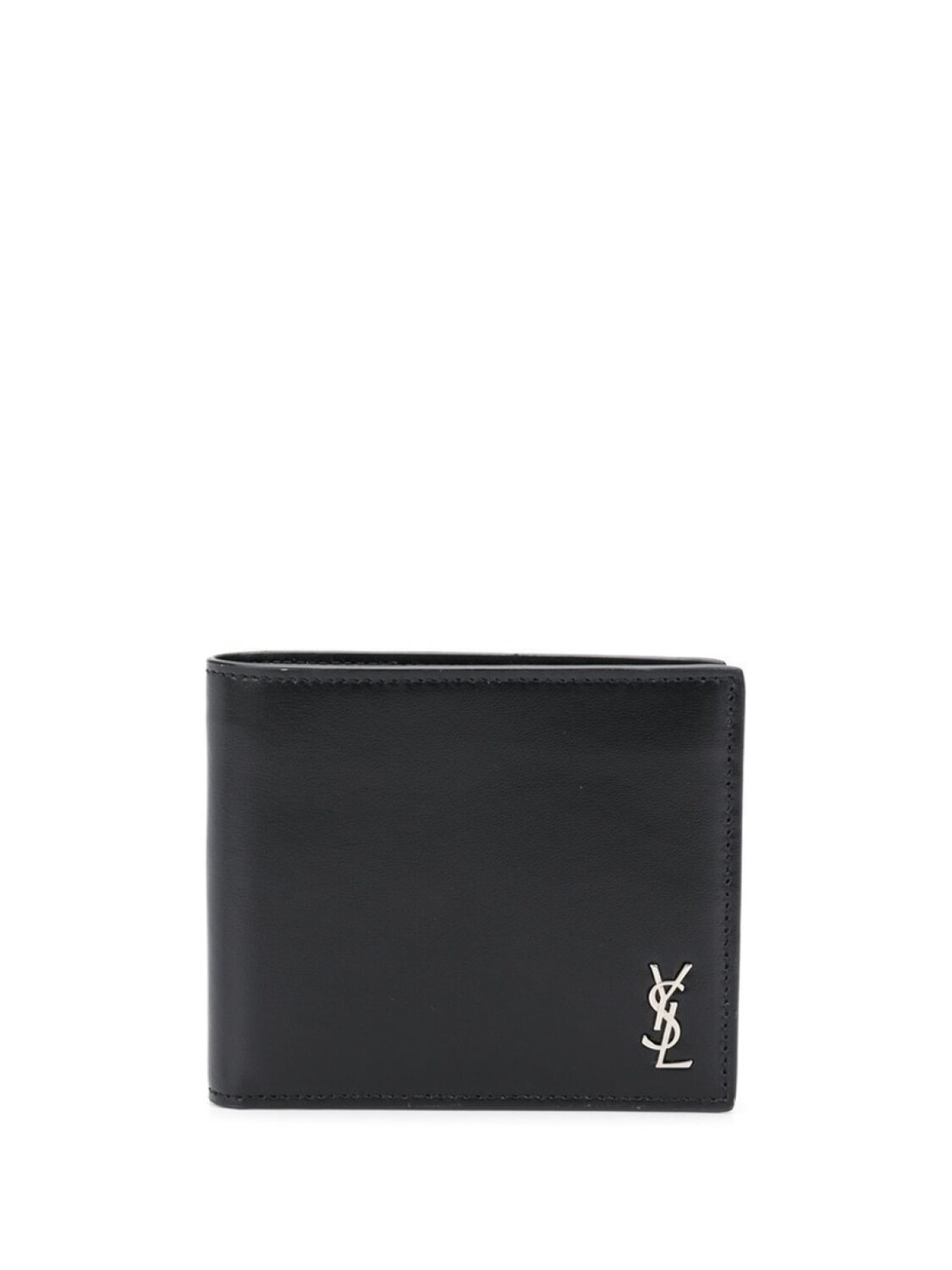 

Saint Laurent бумажник с металлическим логотипом, черный