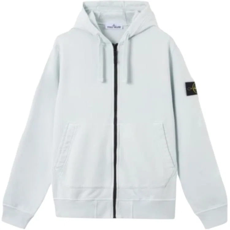 Толстовка на молнии Ice Blue Stone Island