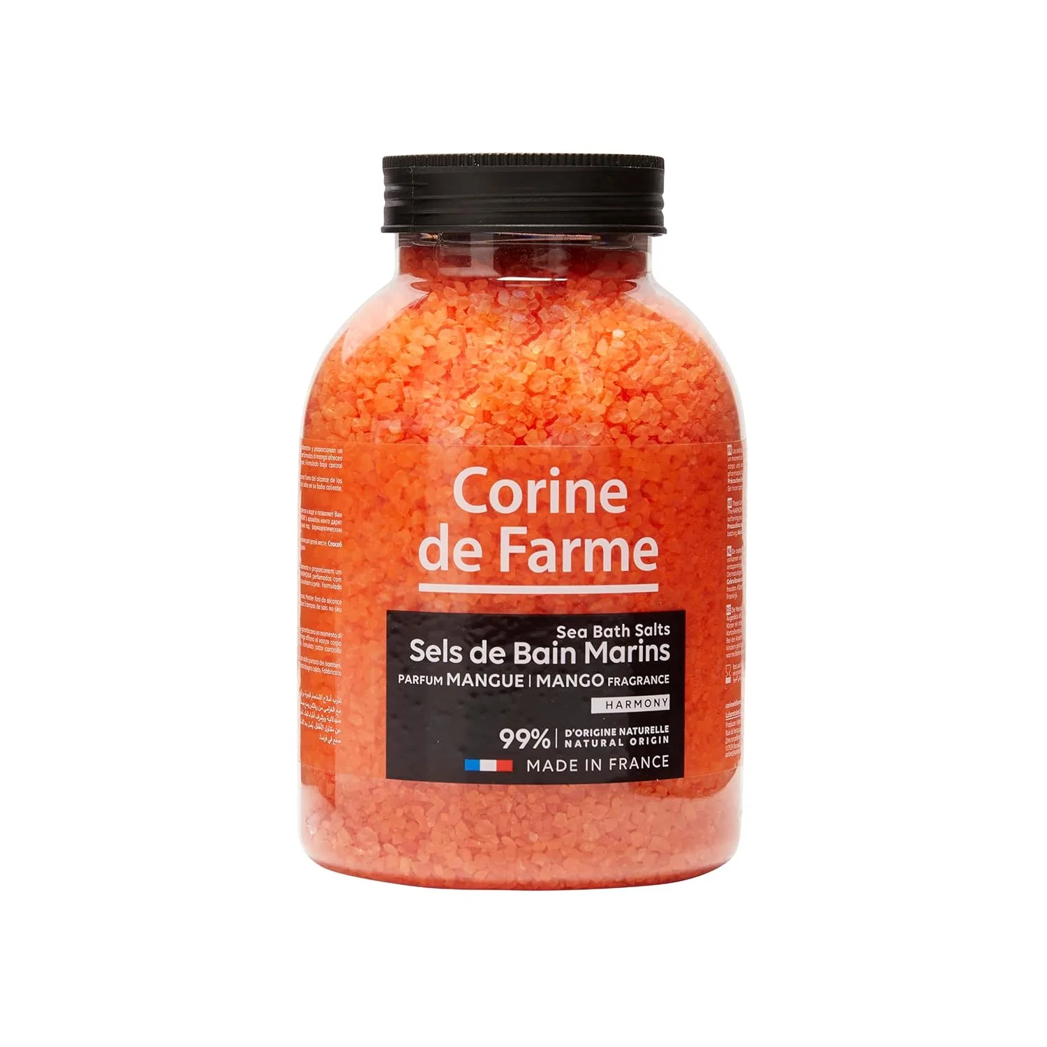 Соль для ванн Corine de Farme Natural Sea Salts Harmony с манго, 1.3 кг Corine De Farme