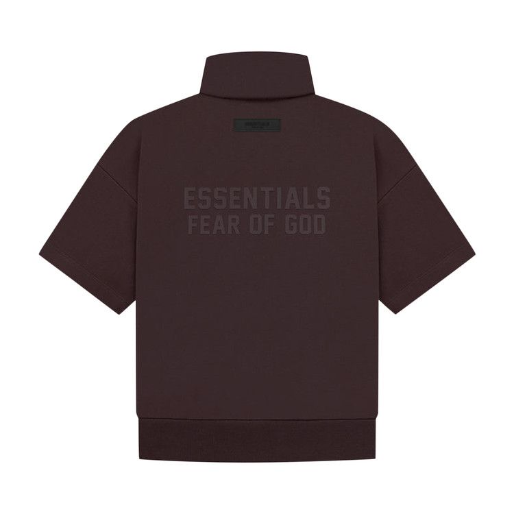 Толстовка Fear of God Essentials Kids Half Zip French Terry Mockneck, Plum — фото 2