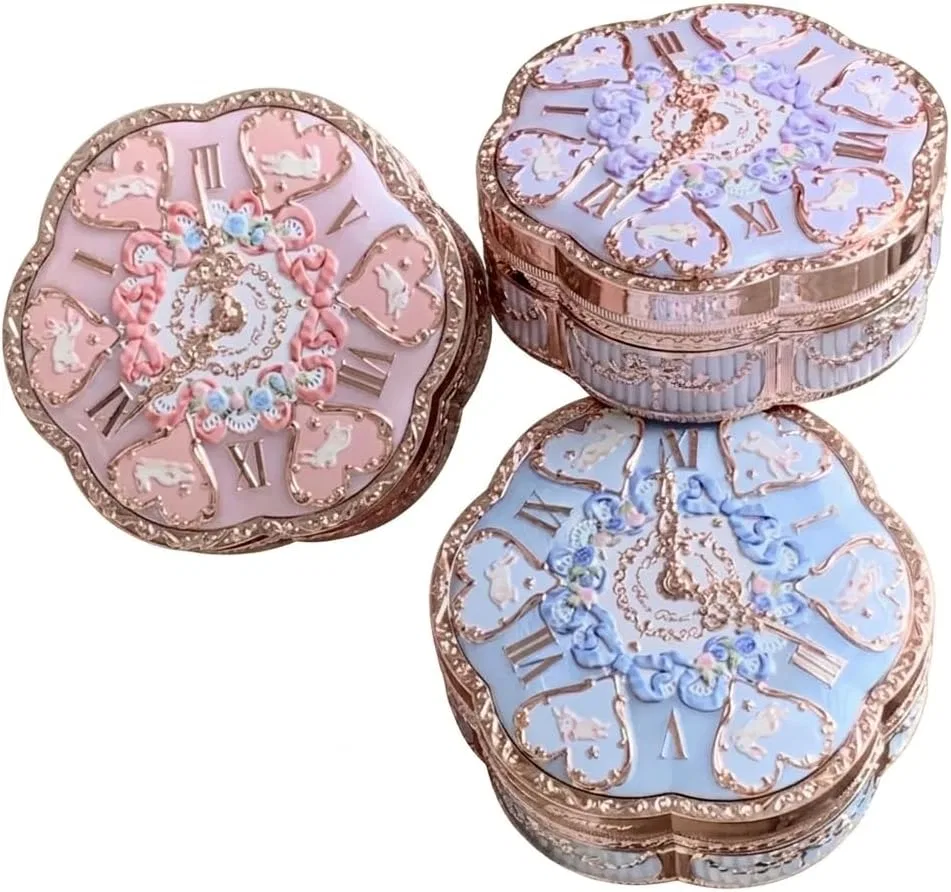 Пудра тональная Silky Veil Cushion Foundation, бренд Flower Nose, с корпусом и сменным блоком, оттенок W04 Natural, корпус 01 Blue