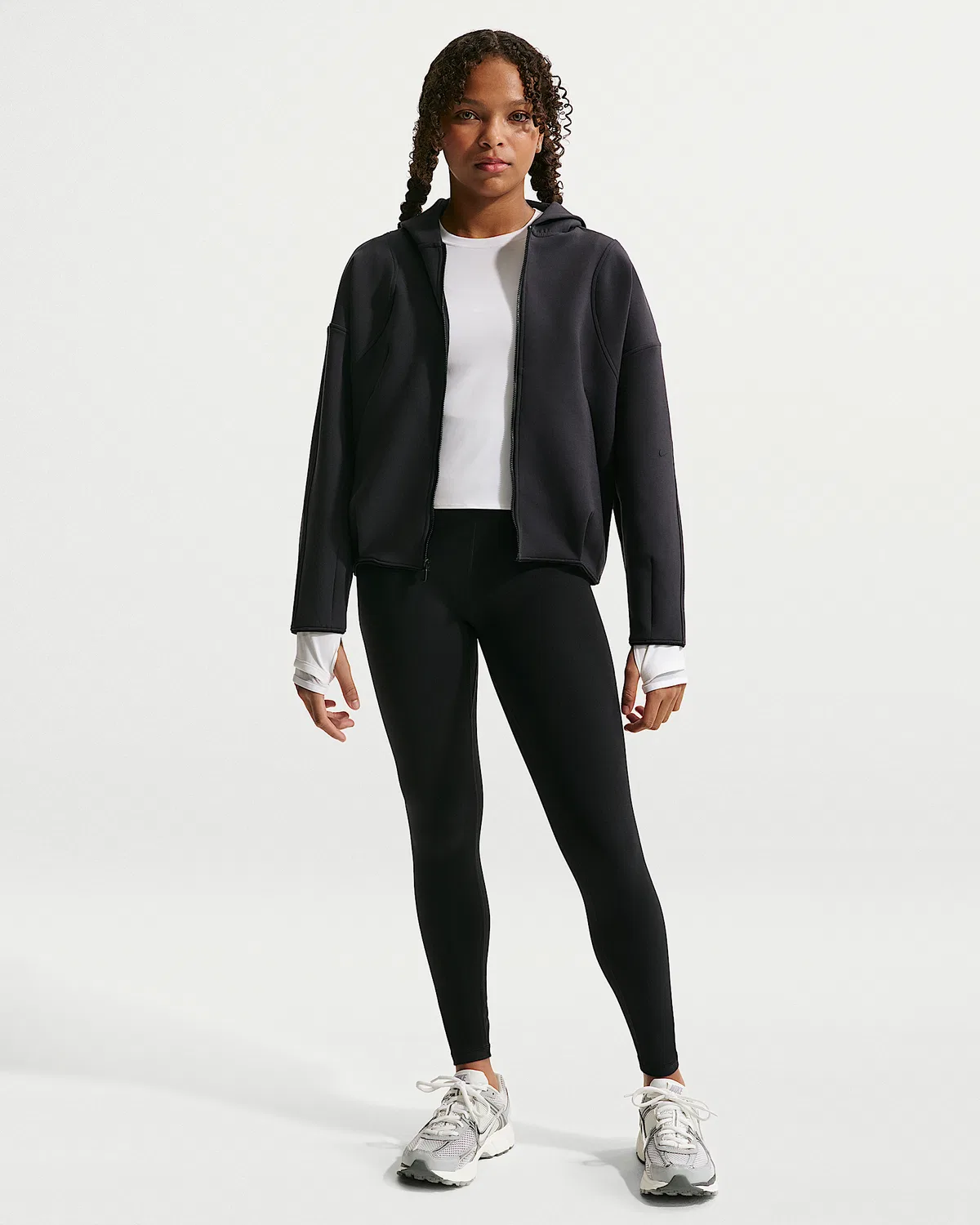 Детские леггинсы Nike MAVN Dri-FIT с высокой посадкой, Black/Black