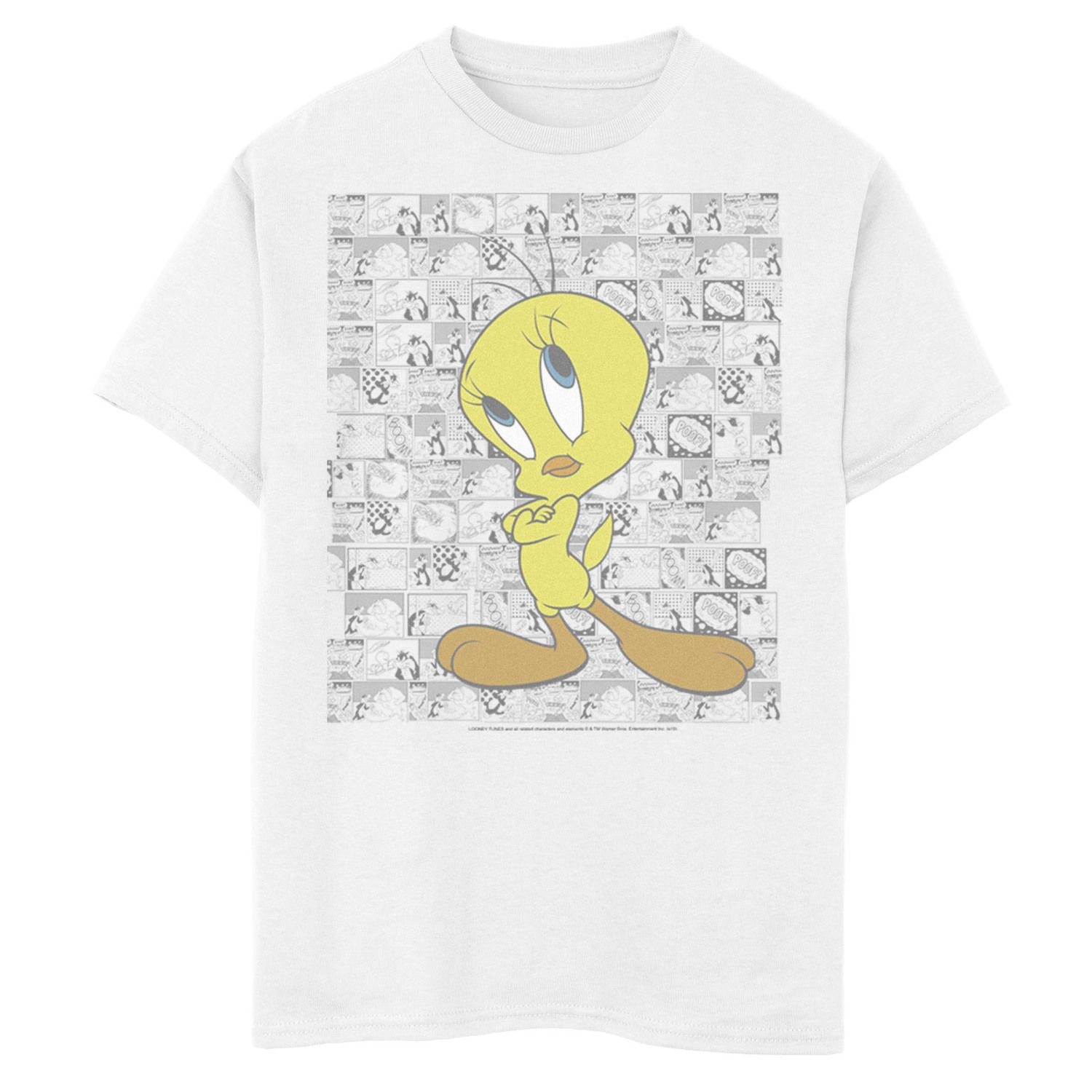 

Футболка с графическим рисунком Looney Tunes Tweety для мальчиков 8–20 лет Licensed Character