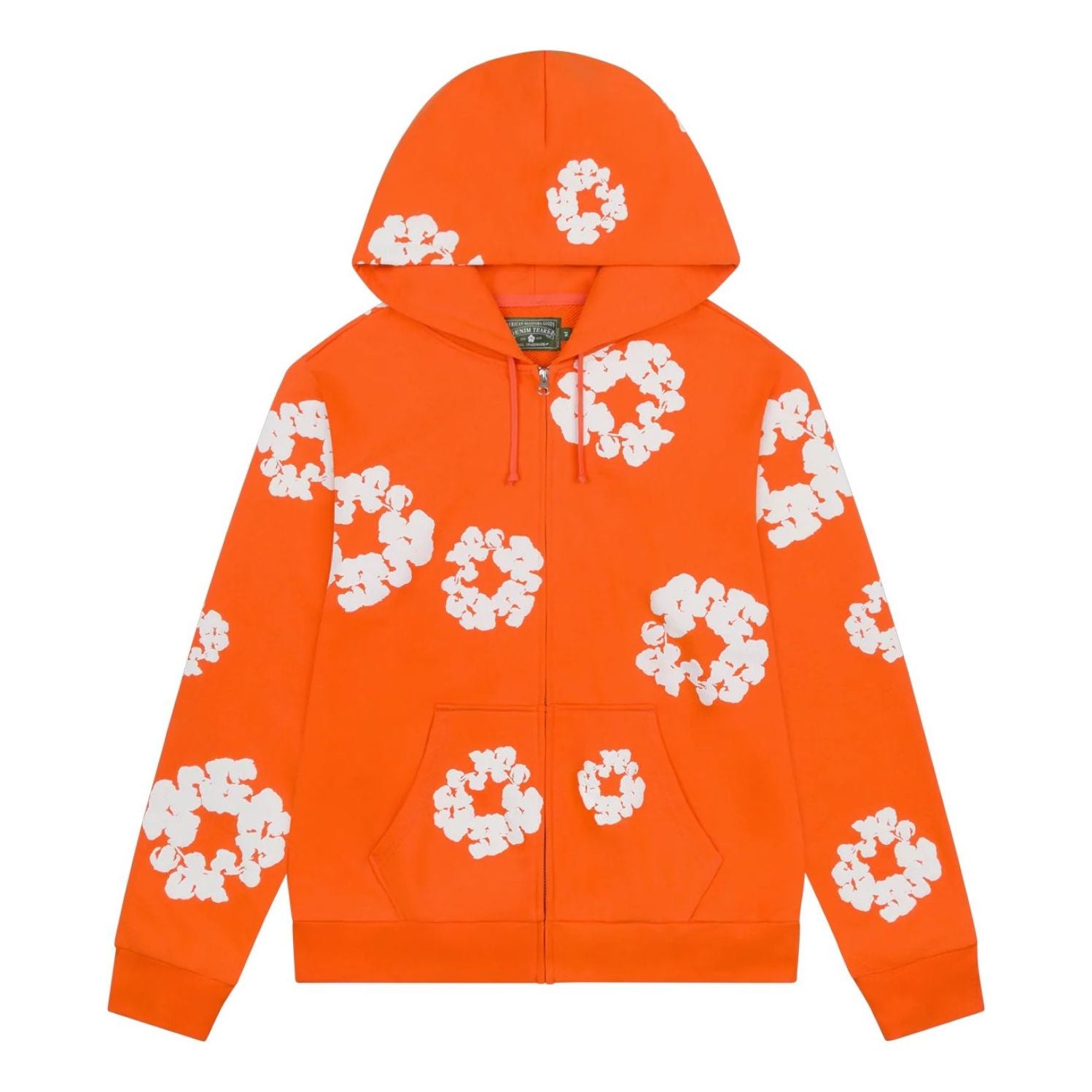 

Хлопковая толстовка Denim Tears Cotton Wreath Zip Hoodie, цвет «Оранжевый»