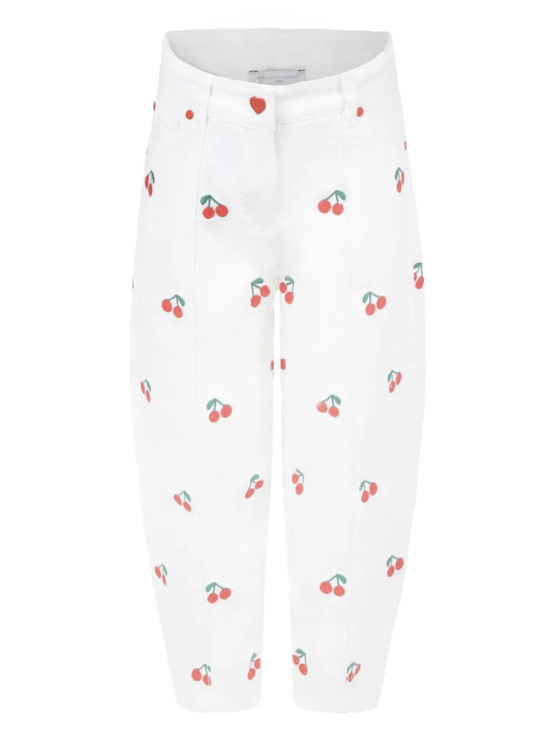 

Джинсы Stella McCartney Kids с принтом вишни, белый