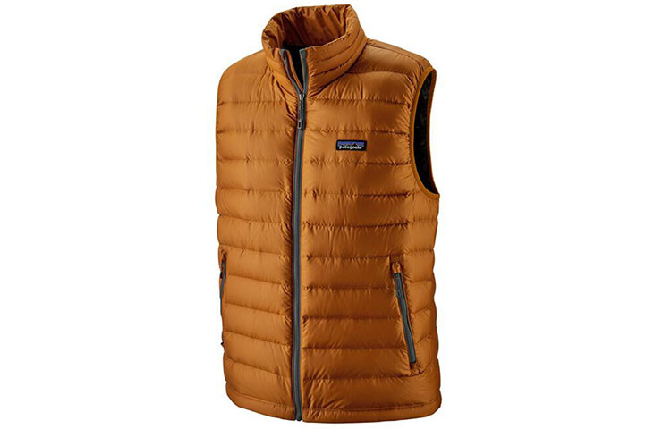 Пуховый свитер жилет мужской Patagonia, цвет Dark Blue/Cacl — фото 2