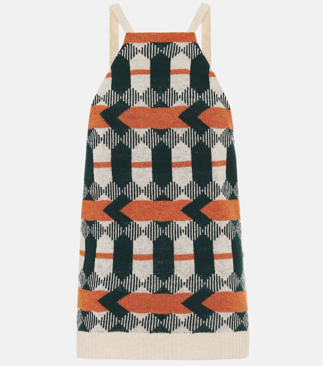 

Водолазка из шерсти с жаккардовым узором Prada, Arancio+Bosco