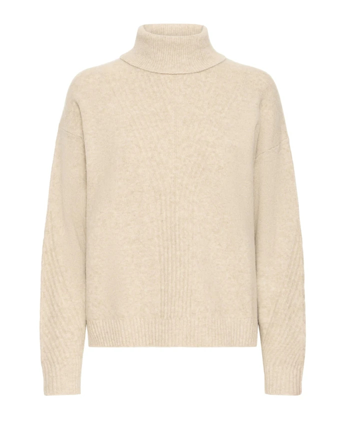 

Мягкий вязаный свитер, овсяная нить Ichi, бежевый