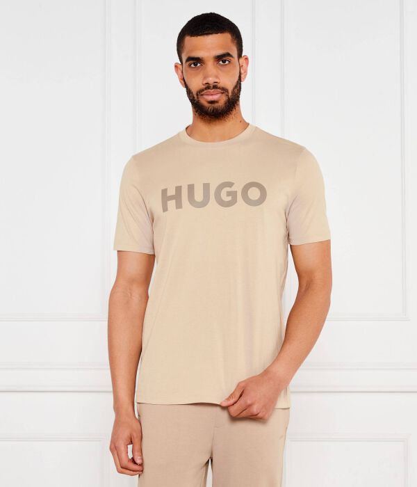

Футболка синего цвета Regular fit Hugo, желтый