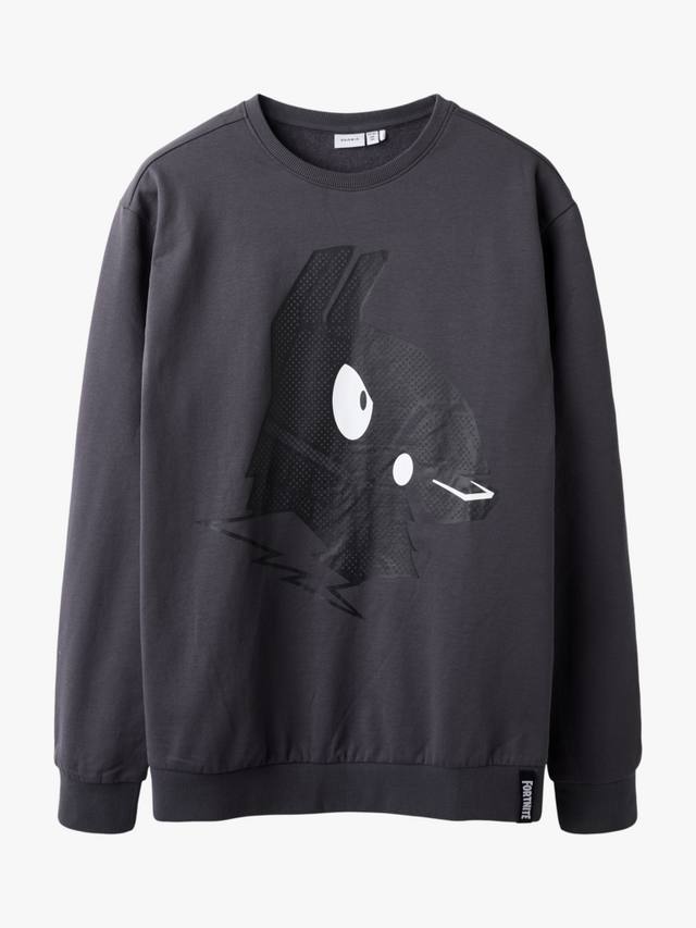 

Детская толстовка Fortnite с длинными рукавами из хлопковой смеси NAME IT, Forged Iron