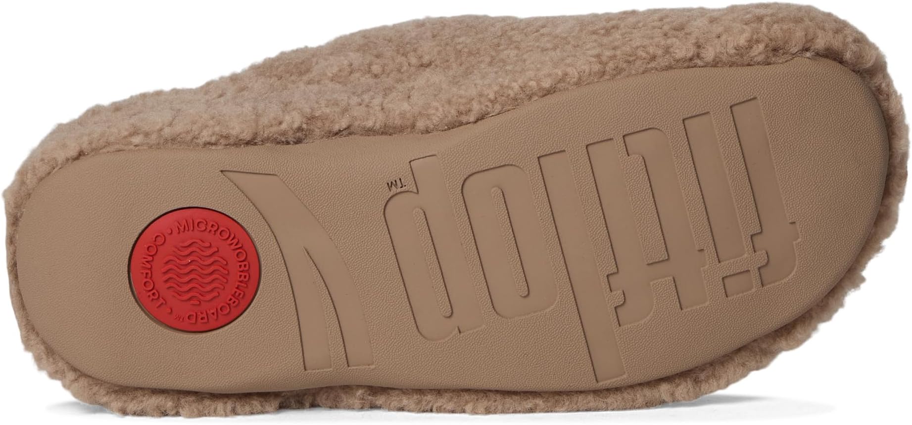 Тапочки FitFlop Women's Shuv Curly-Shearling Clogs, Taupe — фото 3