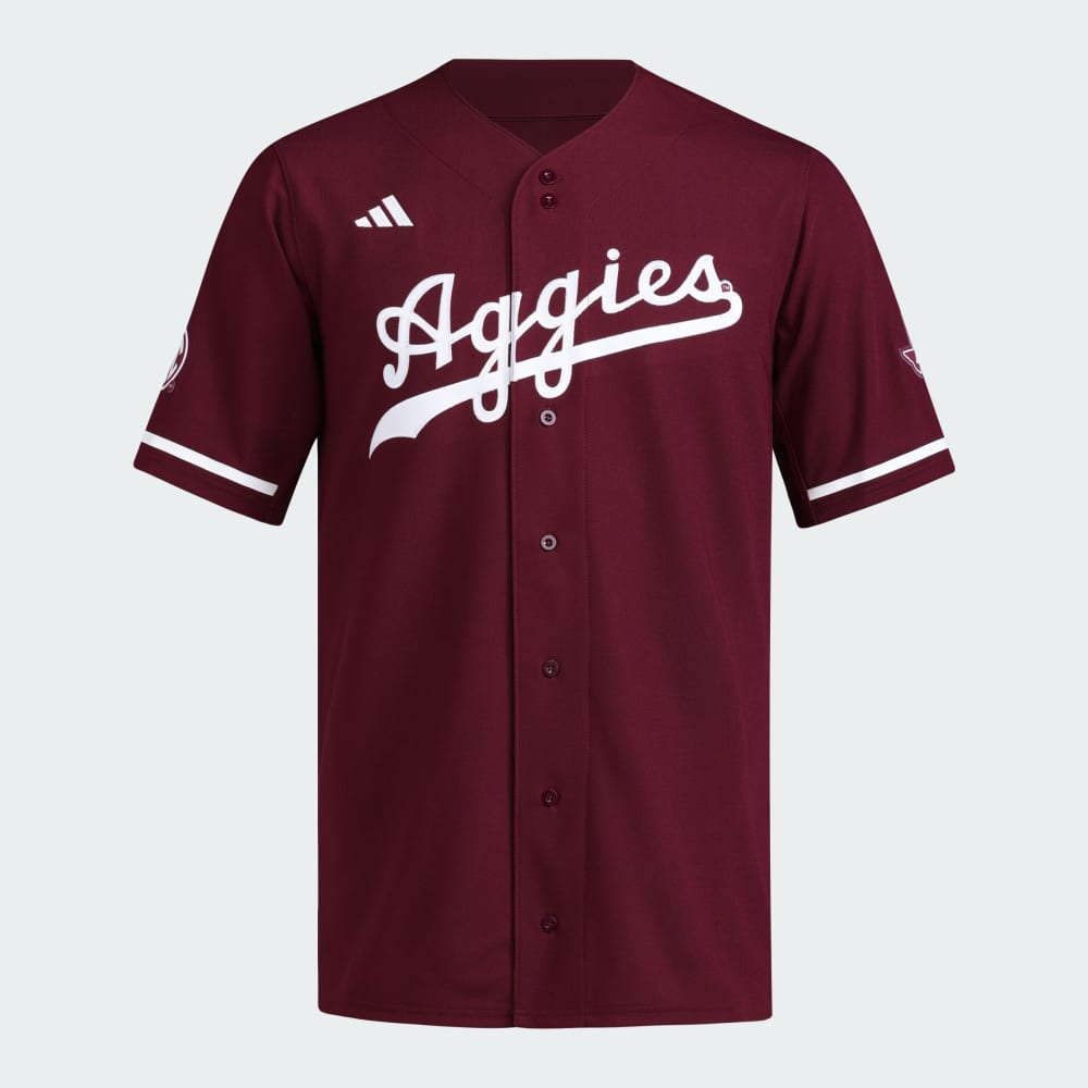 

Джерси Adidas Texas A&M Reverse Retro Full-Button Jersey, цвет Team Maroon