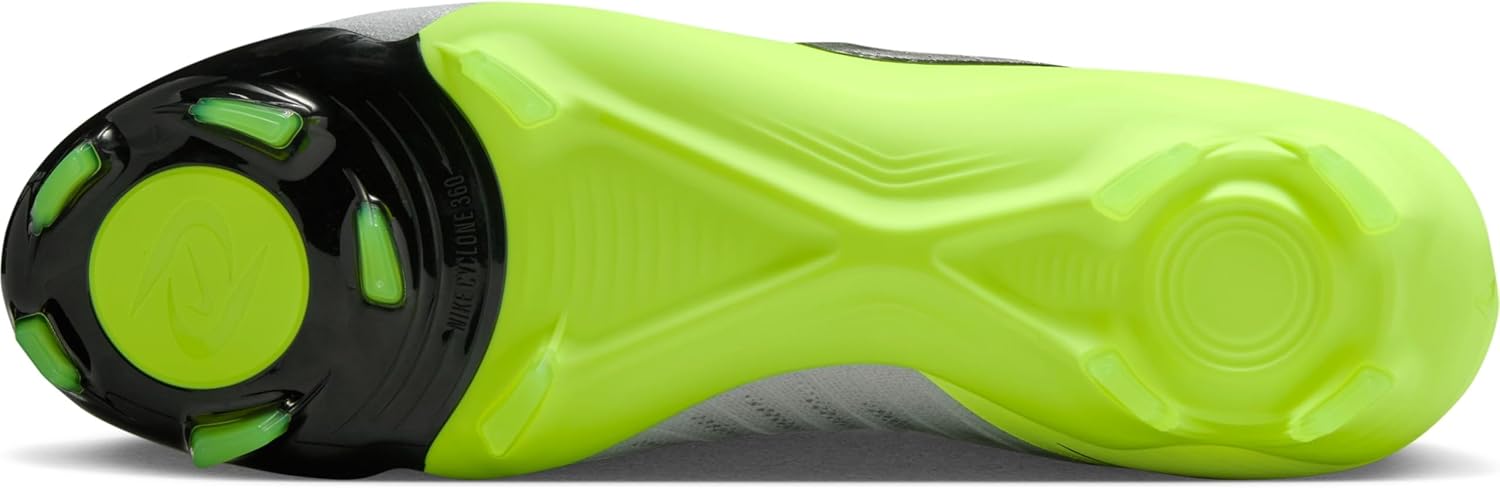 Кроссовки Nike Phantom GX II PRO FG мужские со шнурками, Metallic Silver Black Volt — фото 4