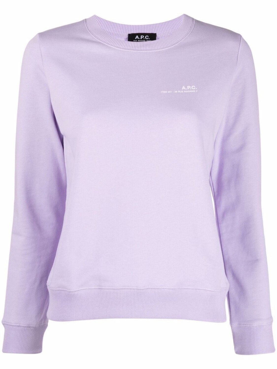 

A.P.C. толстовка с вышитым логотипом, фиолетовый
