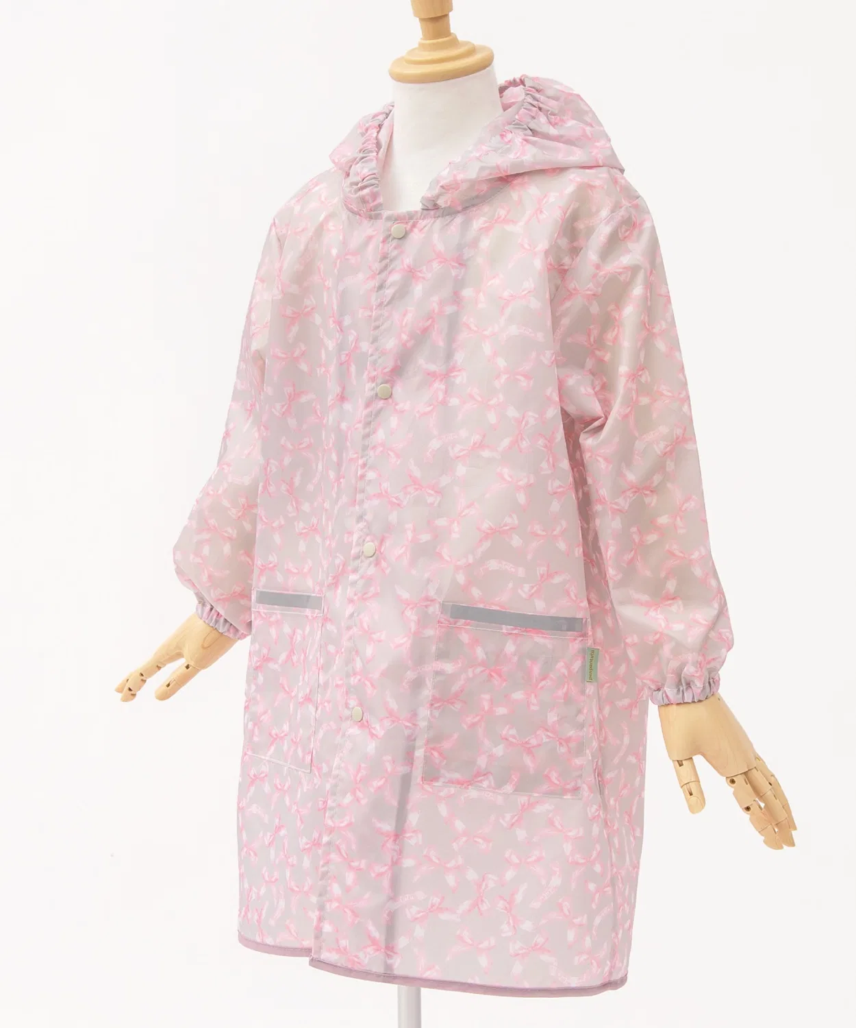 Дождевик Hello Kitty Classic Ribbon, панпантютю, на рюкзак, серо-розовый