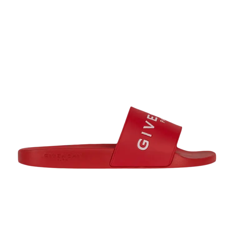 

Кроссовки Givenchy Logo Pool Slide Red, красный