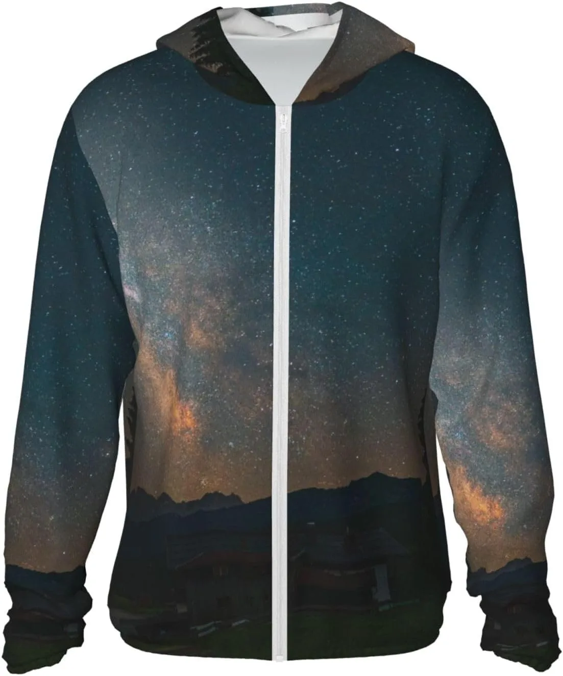 Толстовка Milky Way Universe Stars с защитой от солнца, легкая спортивная с длинными рукавами