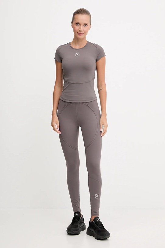 Леггинсы для тренировок TruePurpose Adidas By Stella Mccartney, коричневый — фото 2