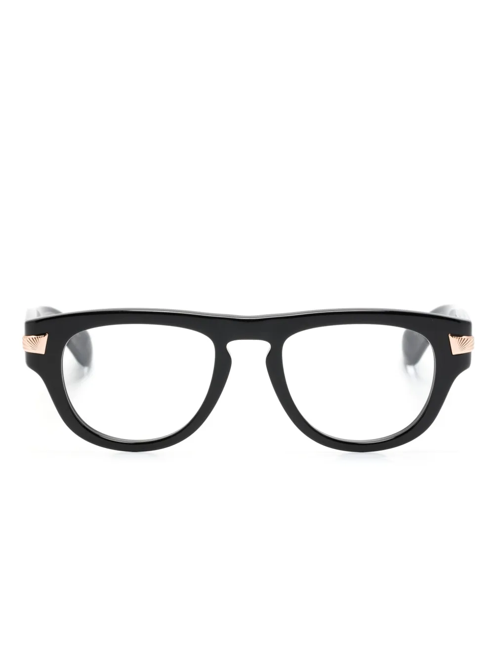 

Очки в геометричной оправе с логотипом Gucci Eyewear, черный