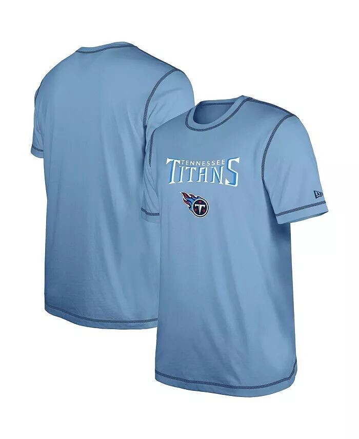 

Мужская светло-голубая футболка Tennessee Titans Third Down Puff Print New Era