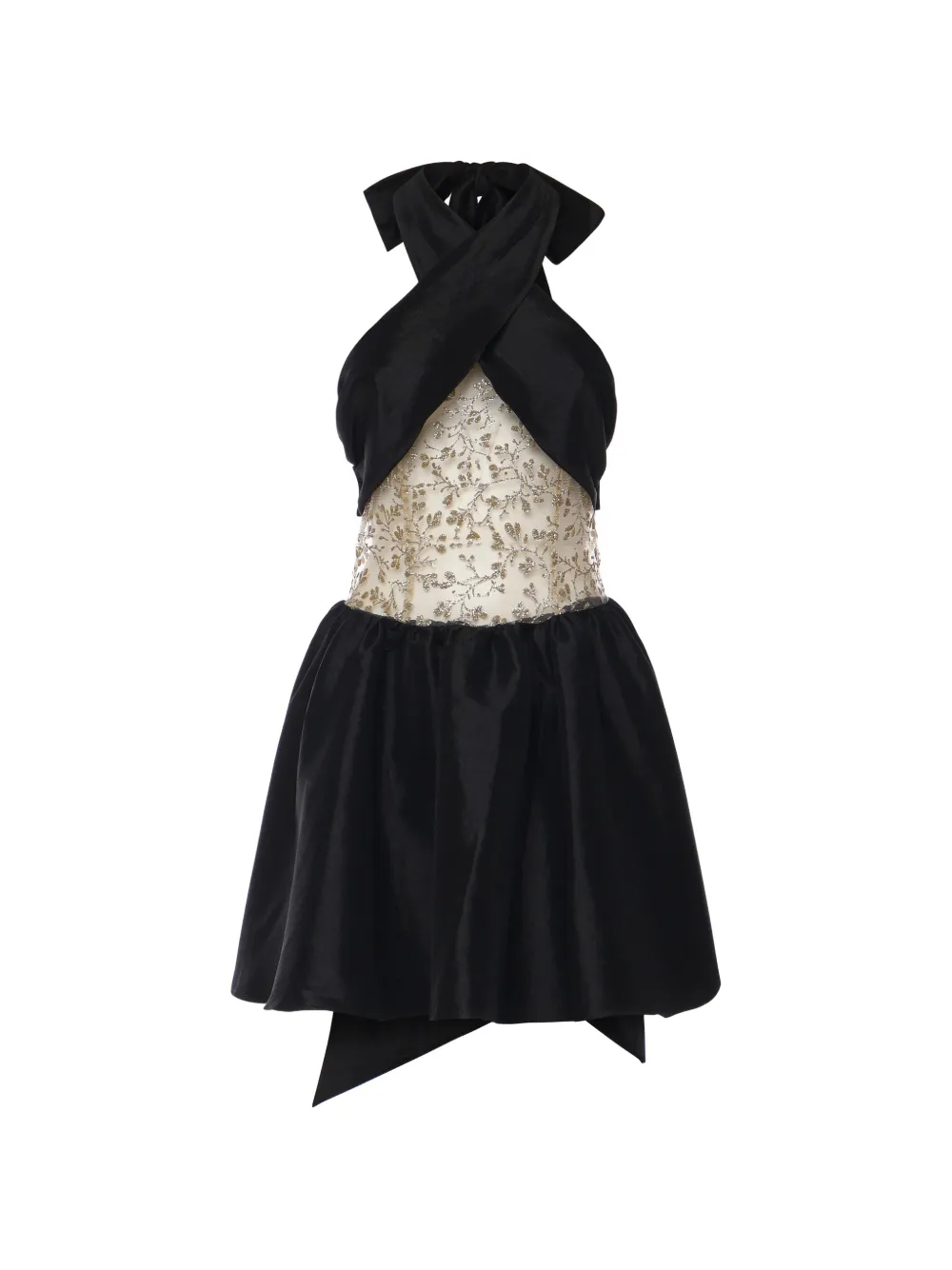 

Мини-платье с перекрещивающимися бретелями For Love And Lemons, черный