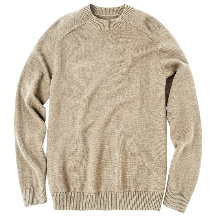 

Мужской свитер с высоким воротником-стойкой, утепленный базовый слой Mr.Bu, [luxury edition]yale бежевый априкот