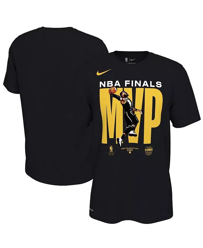 

Мужская футболка Le Bron James Black Los Angeles Lakers 2020 Finals NBA Champions MVP Nike, черный