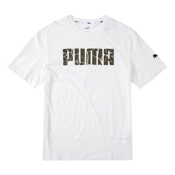 

Футболка explosion cracks logo tee 'white' Puma, белый