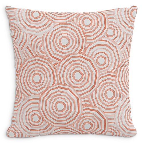 

Декоративная льняная подушка Umbrella Swirl со вставкой из перьев, 22 x 22 дюйма Cloth & Company, цвет Orange