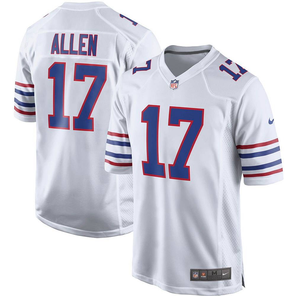 

Мужская джерси Nike Josh Allen White Buffalo Bills Alternate Game Player, цвет Bil White