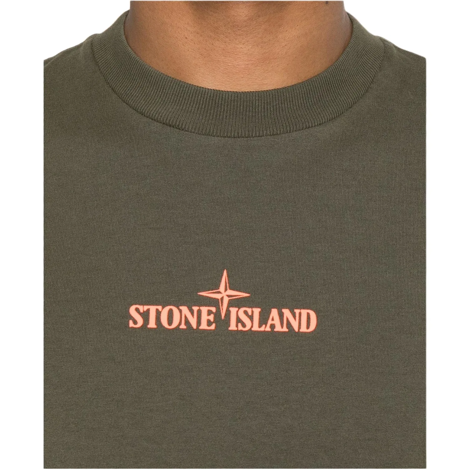 Футболка с тисненым логотипом STONE ISLAND, Forest Green — фото 4