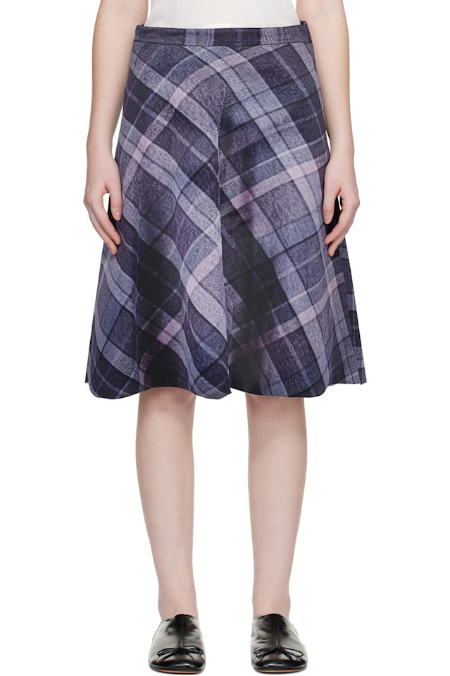 

Abra Пурпурная юбка миди в стиле «тромплей»