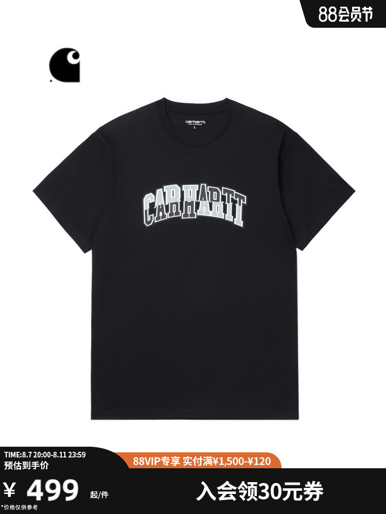 

Футболка Carhartt WIP с логотипом и буквенным контрастным принтом, синий