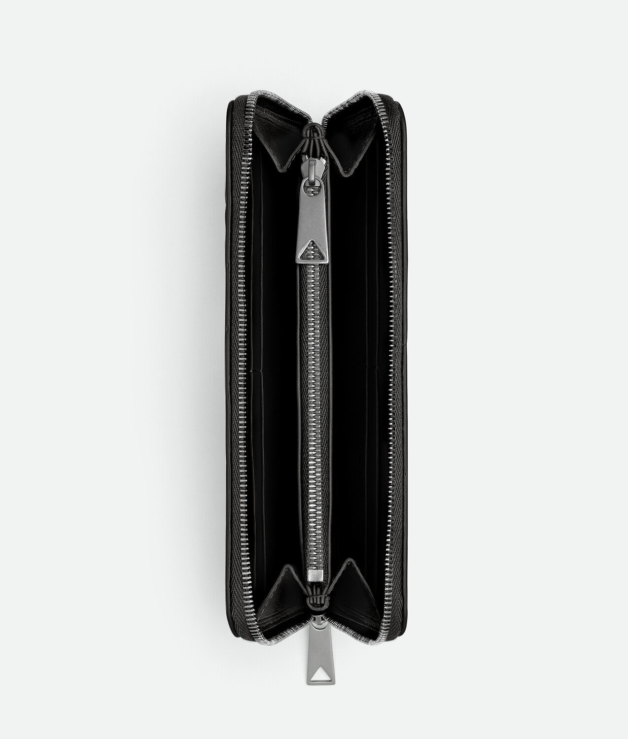 Intrecciato zip around wallet BOTTEGA VENETA, черный — фото 3