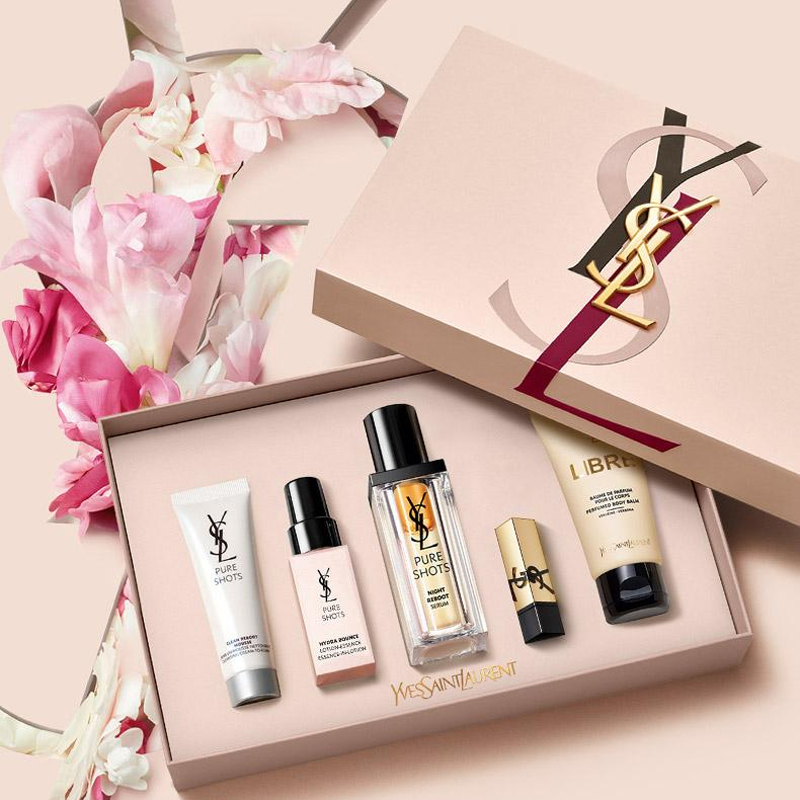Набор для ухода за кожей Night Queen Serums Cleanser Box, питающий и увлажняющий, комплект из пяти предметов SAINT LAURENT — фото 3