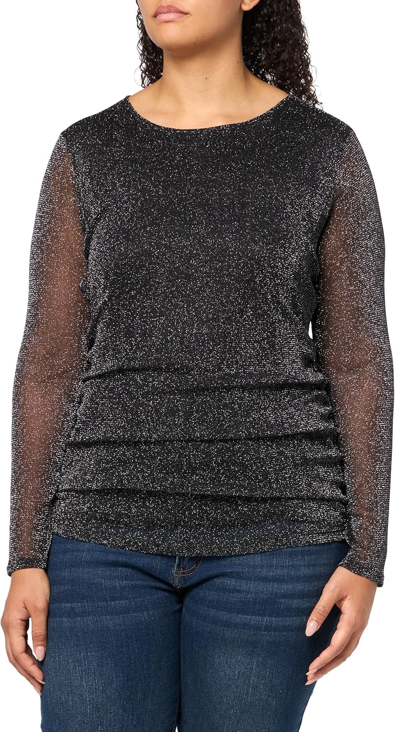 

Женский трикотажный топ Calvin Klein с длинными рукавами и завязками по бокам, Black