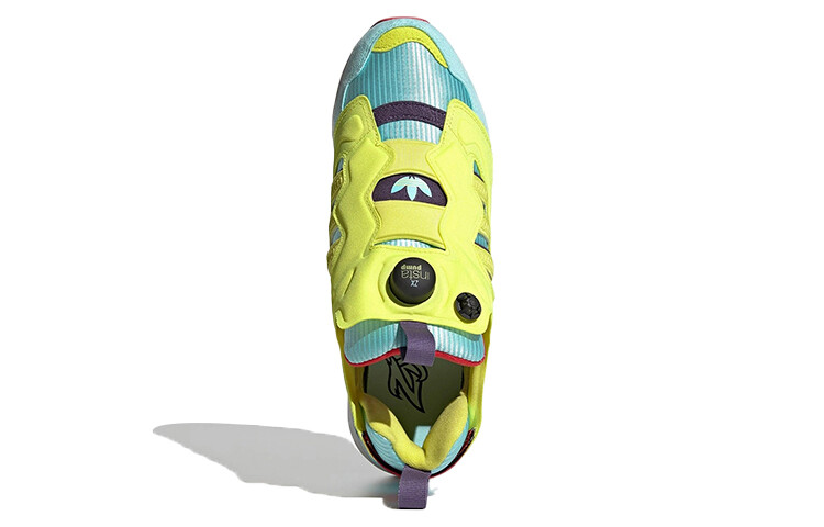Кроссовки Adidas Originals ZX Fury Lifestyle Unisex, желтый/голубой/красный — фото 4
