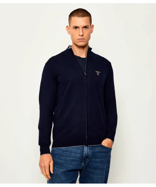 

Шерстяной свитер Regular fit Aeronautica Militare, синий