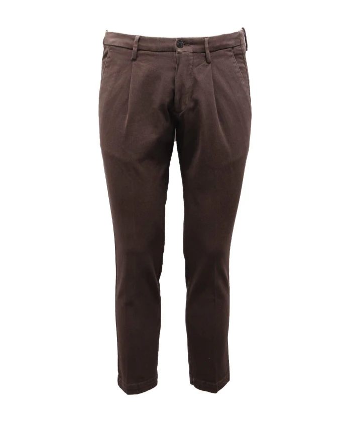 

Узкие хлопковые брюки Michael Coal, коричневый