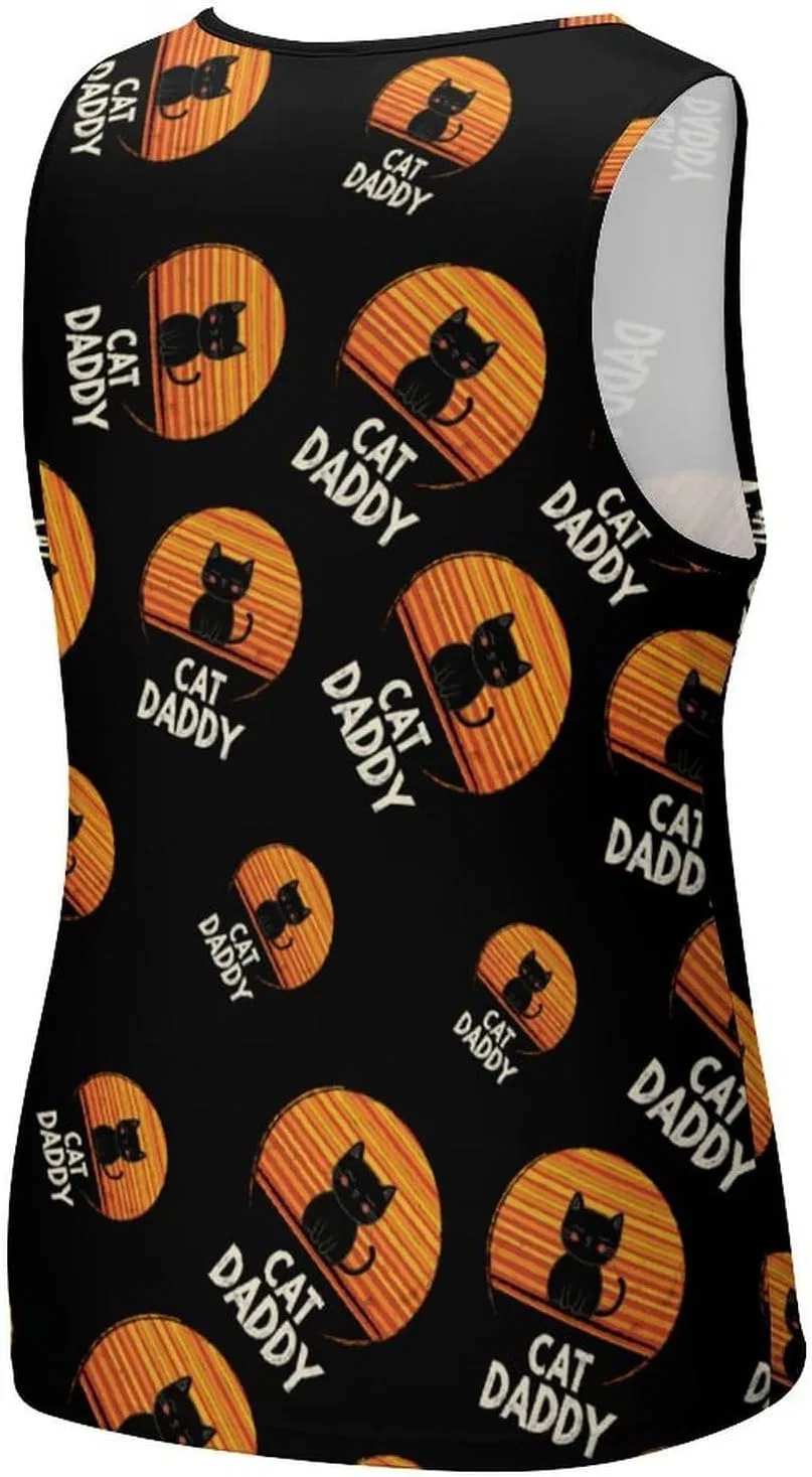 Мужской топ-майка с принтом, Cat Daddy Vintage, тренировочная, Style — фото 3