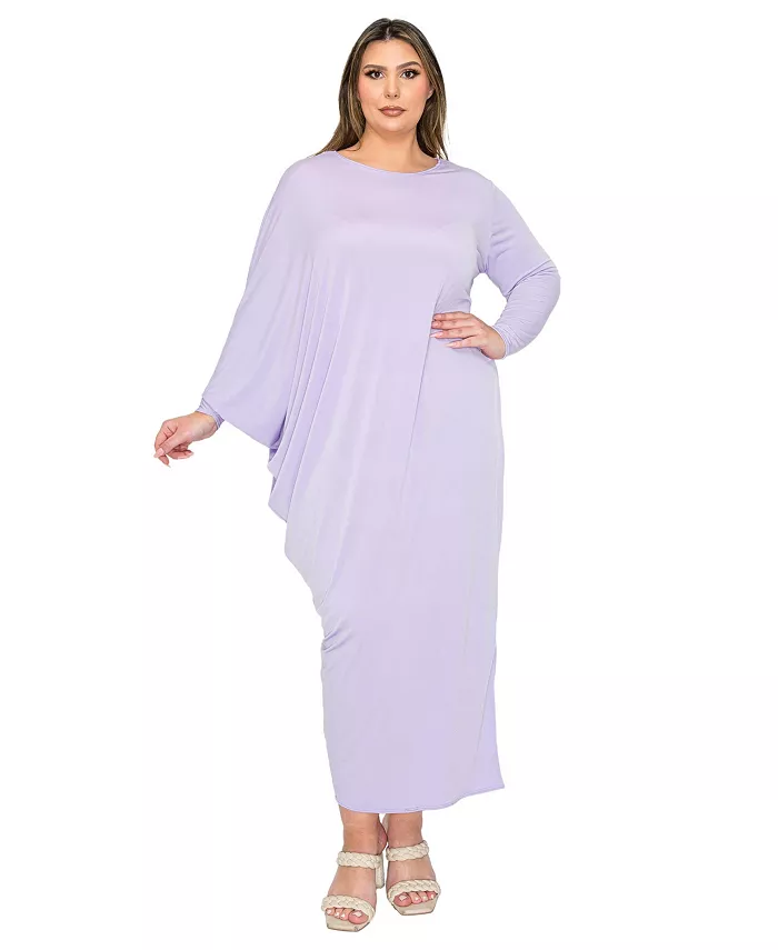 

Асимметричное макси-платье Louella больших размеров L I V D, фиолетовый