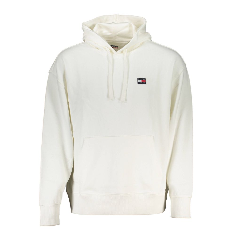 

Элегантная белая хлопковая толстовка с капюшоном Tommy Hilfiger
