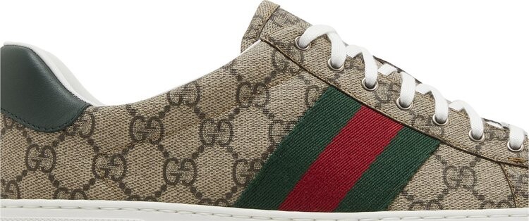 Кроссовки Gucci Ace 'GG Crystal Canvas - Beige', коричневый — фото 2