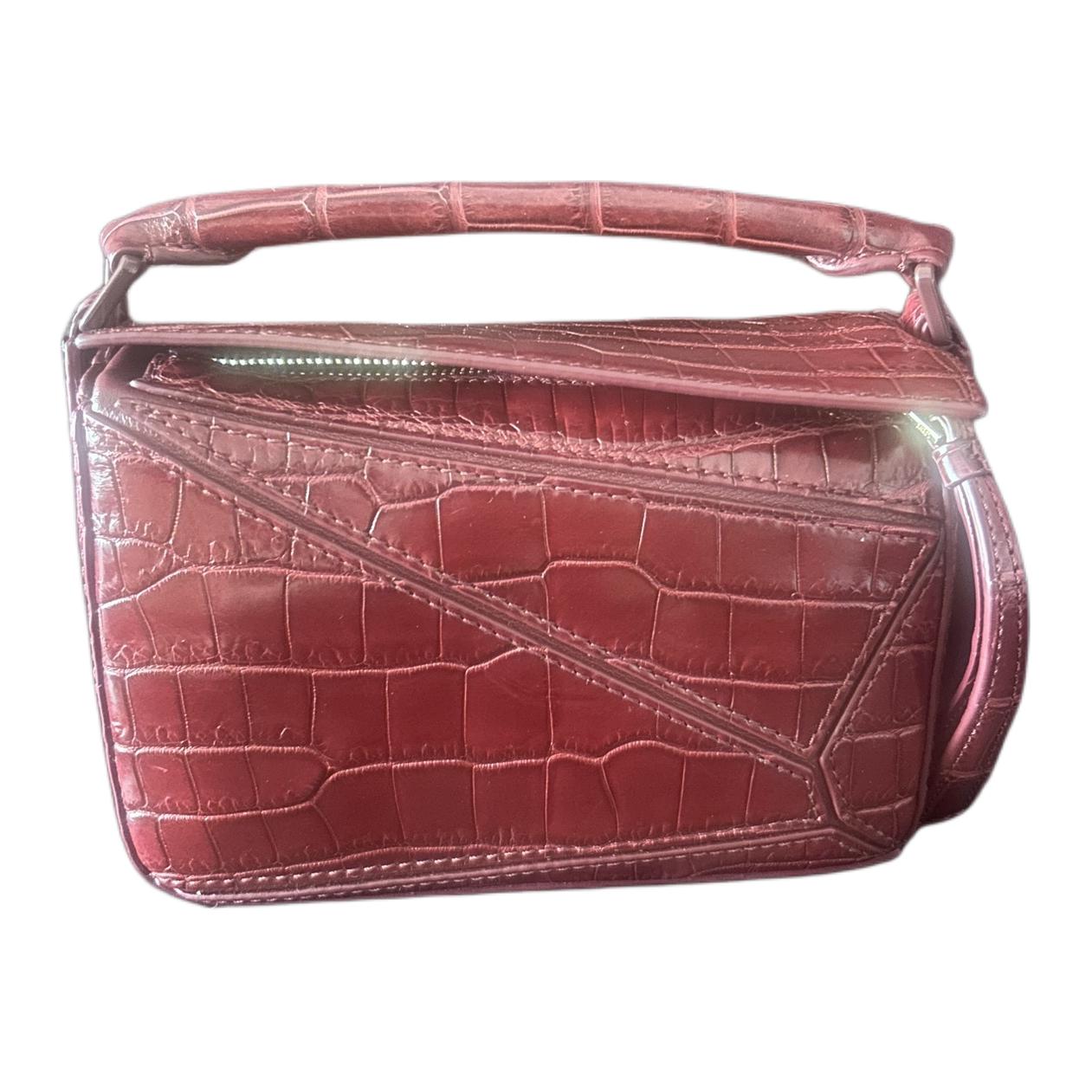 

Loewe Мини-сумочка на одно плечо с регулируемым ремешком в виде пазла, женская, цвет фуксия