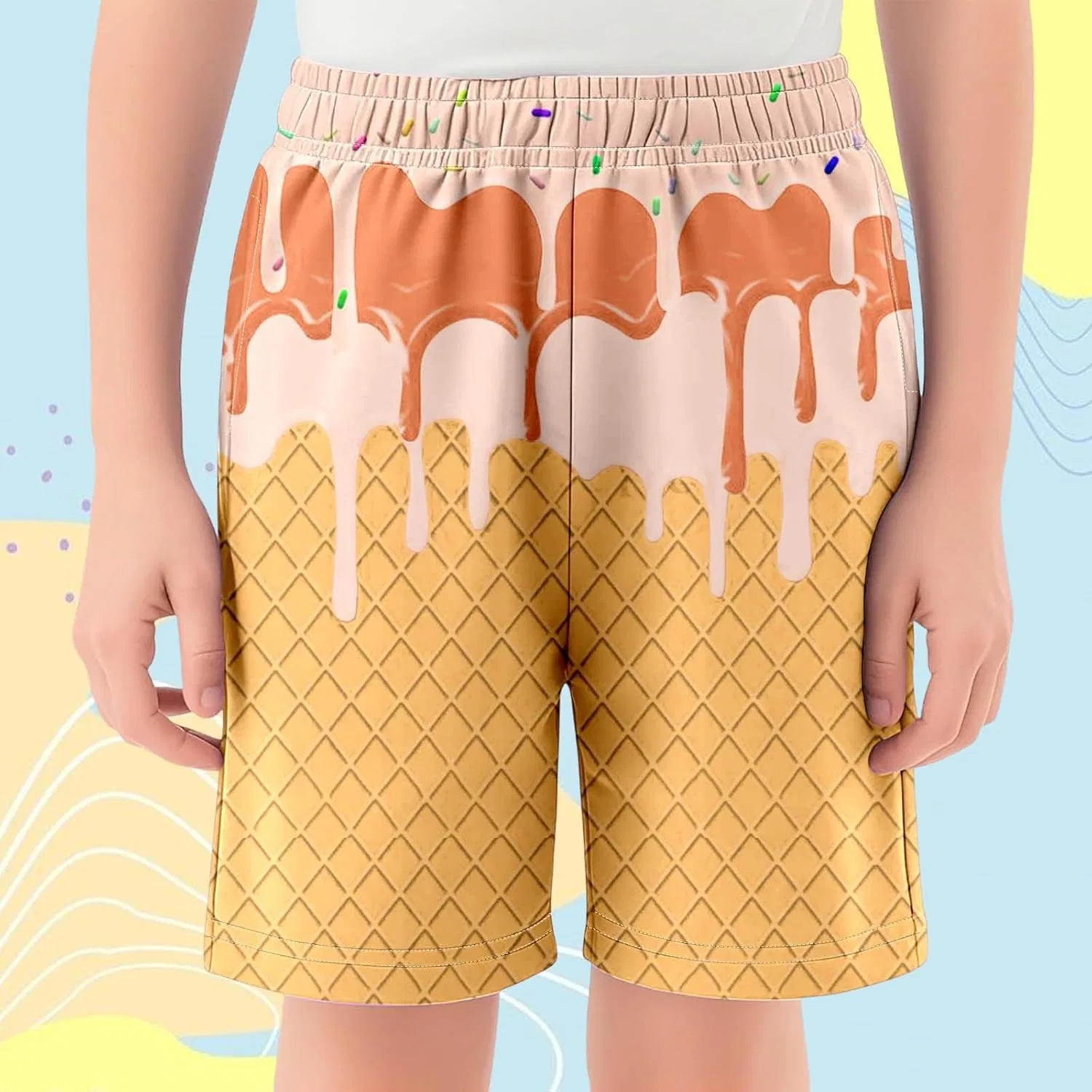 Шорты для мальчиков Ice Cream Shorts, оранжевые — фото 2