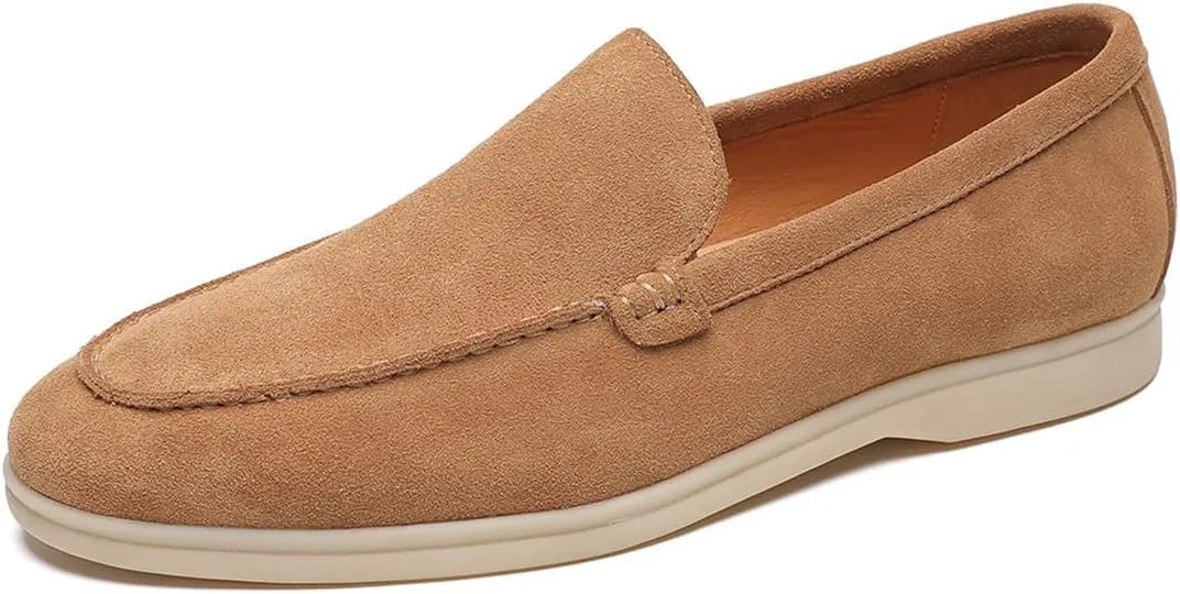 Лоферы кожаные, повседневная обувь, Light Brown FIAVOM
