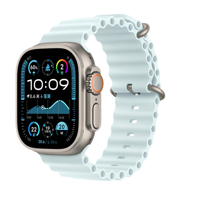 

Wepro Часы Strap Apple Compatibility Silicone Material, Ice Blue-Ocean Strap